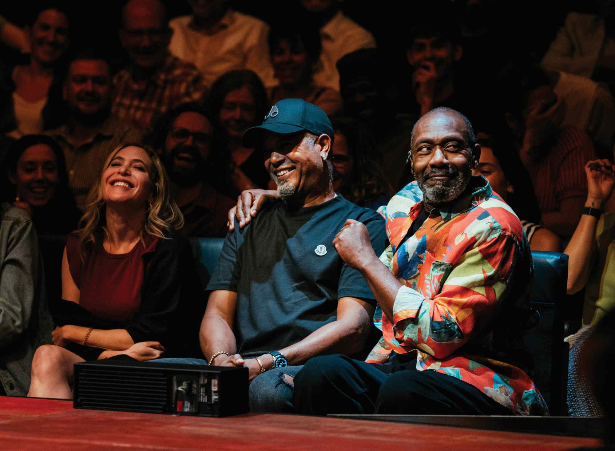 Lenny Henry with audience